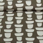 Toile canevas - Motifs aspect lin, marron et Beige Toile canevas - Motifs aspect lin, marron et Beige