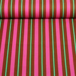 Toile canevas - Rayures caramel et rose vif Toile canevas - Rayures caramel et rose vif