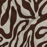 Canvas – pellavankaltainen Zebra, beige-ruskea