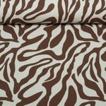 Toile canevas - aspect lin Zebra Beige Marron Toile canevas - aspect lin Zebra Beige Marron
