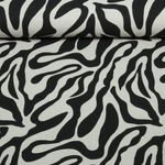 Toile canevas - aspect lin Zebra Beige Noir Toile canevas - aspect lin Zebra Beige Noir
