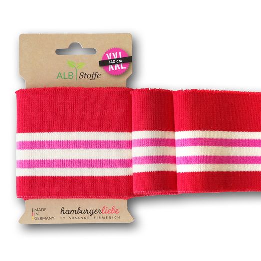 Cuff Me College rot-weiß-pink