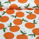 Toile canevas - Orange et blanc