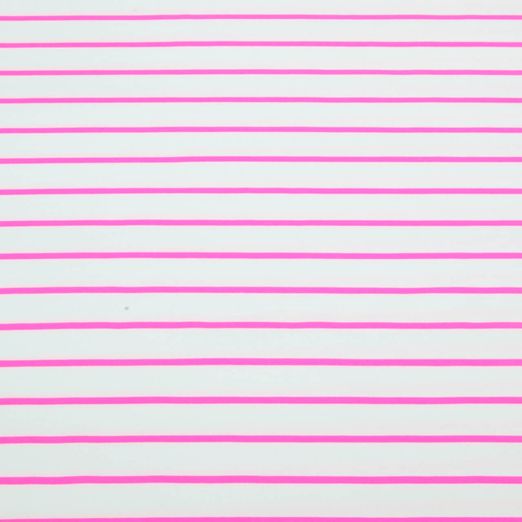 Sweat d'été - French Terry avec des rayures blanches et roses fluo Sweat d'été - French Terry avec des rayures blanches et roses fluo