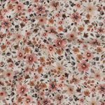 Popeline di cotone – Stampa digitale con piccoli fiori, ecru