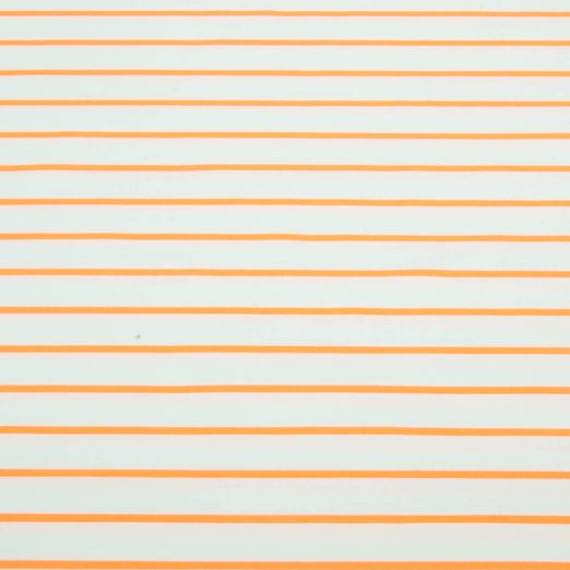 Sweat d'été - French Terry avec des rayures blanches et orange fluo Sweat d'été - French Terry avec des rayures blanches et orange fluo