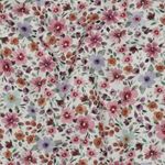 Popeline di cotone - Stampa digitale con piccoli fiori bianchi