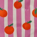 Coton enduit - Orange et Rose vif Coton enduit - Orange et Rose vif