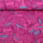 Coton enduit - Motifs Fuchsia Coton enduit - Motifs Fuchsia
