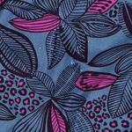 Cotone rivestito - Foglie blu