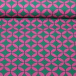 Coton enduit - Vert abstrait Coton enduit - Vert abstrait