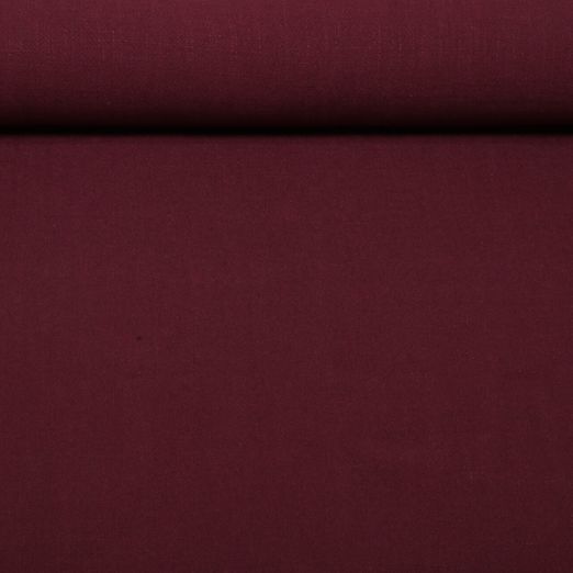 Lin viscose Vicky - Lavé, uni, Bordeaux Lin viscose Vicky - Lavé, uni, Bordeaux