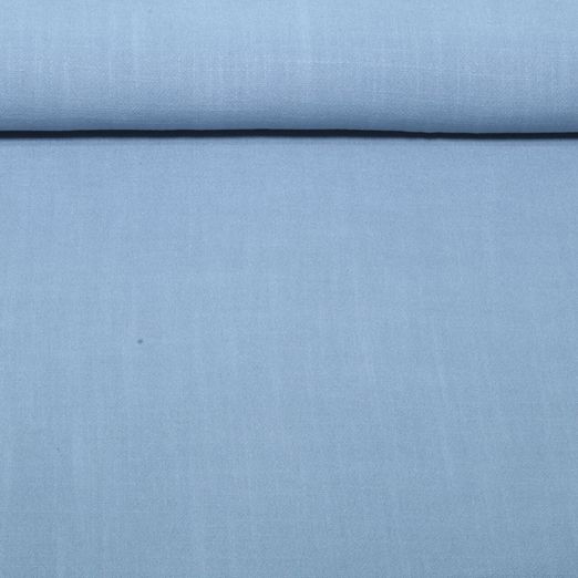 Lin viscose Vicky - Bleu uni délavé Lin viscose Vicky - Bleu uni délavé