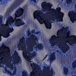 Tissu mode - Jacquard à fleurs, Lilas et Bleu