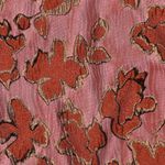 Tissu mode - Jacquard à fleurs, vieux rose et marron Tissu mode - Jacquard à fleurs, vieux rose et marron