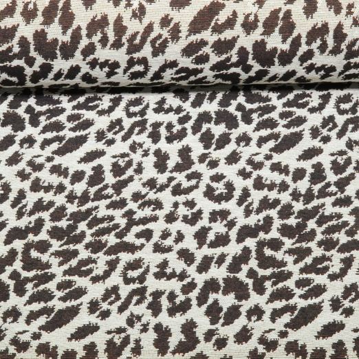 Gobelin - Motif léopard Beige et Marron Gobelin - Motif léopard Beige et Marron