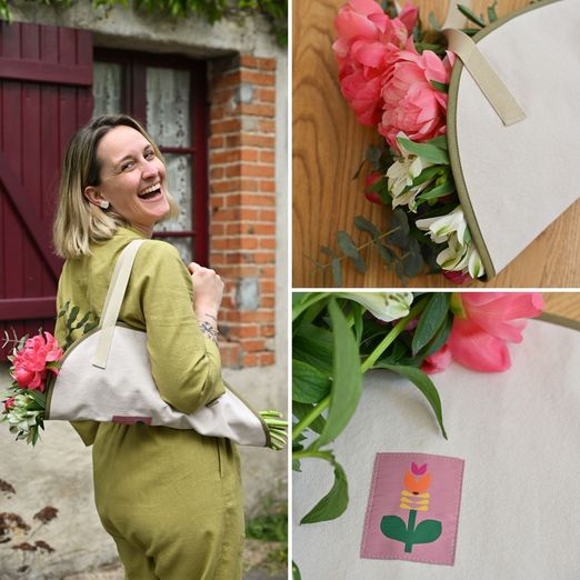 Patron gratuit - Sac à bouquet - Patron numérique
