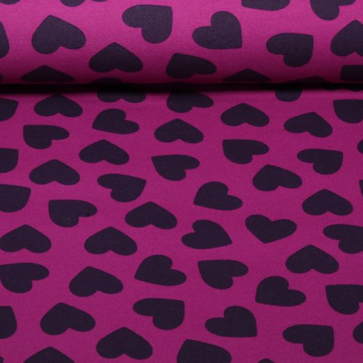Softsweat - Herzen Magenta Aubergine Angeraut Softsweat - Herzen Magenta Aubergine Angeraut