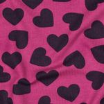 Softsweat - Herzen Magenta Aubergine Angeraut