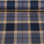 Modestoff - Tartan Check Karo Navy Kamel