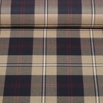 Modestoff - Tartan Check Schottenkaro Beige Navy