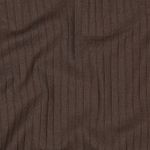 Jersey uni - Jersey côtelé XL 5 mm Marron