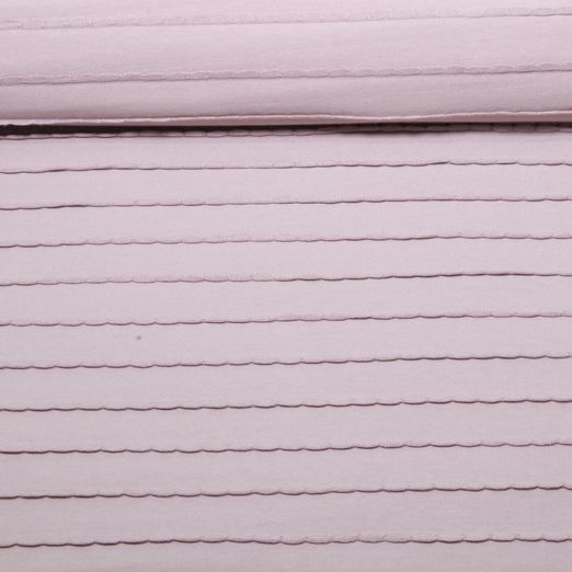 Jersey - Volants, couleur unie Vieux rose