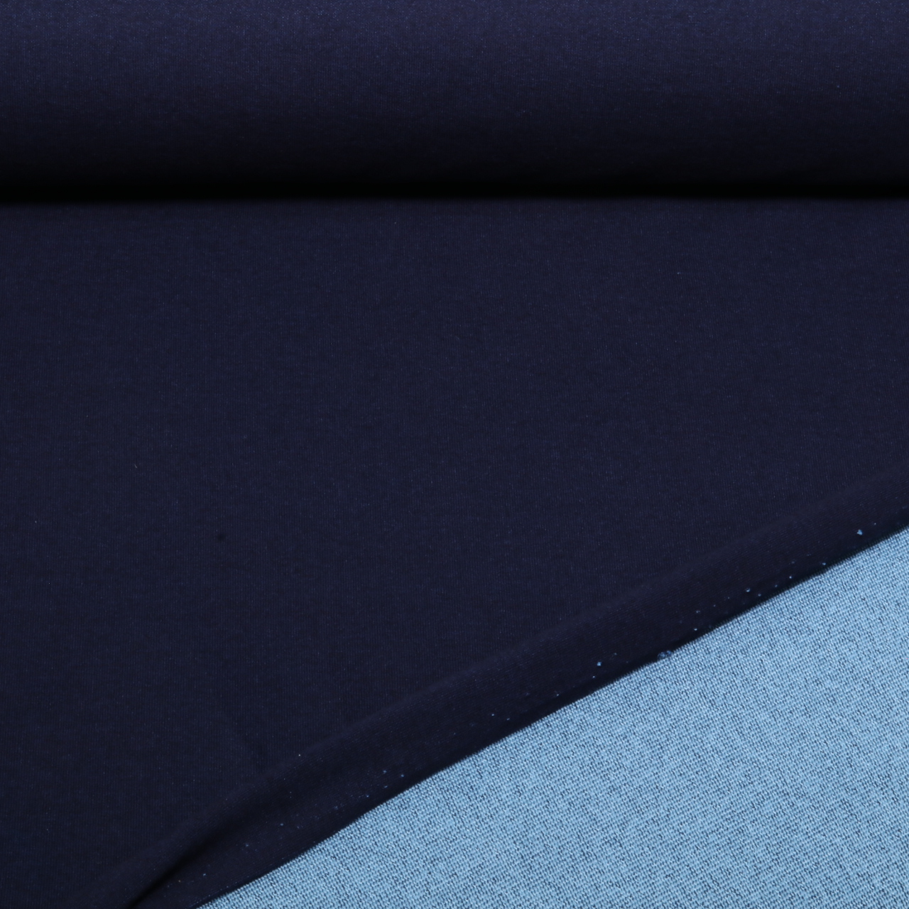 Sommersweat - French Terry Jeansoptik Indigoblau-0 Sommersweat - French Terry Jeansoptik Indigoblau-0