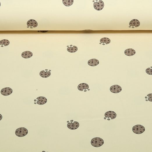 Jersey - Cookies beige-jaune Jersey - Cookies beige-jaune