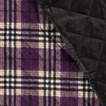 Mantelstoff - Jacquard Karo Lila Mantelstoff - Jacquard Karo Lila