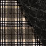 Mantelstoff - Jacquard Karo Braun Mantelstoff - Jacquard Karo Braun