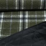 Mantelstoff - Jacquard Karo Khaki Mantelstoff - Jacquard Karo Khaki