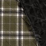 Mantelstoff - Jacquard Karo Khaki