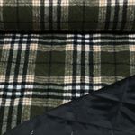 Mantelstoff - Jacquard Karo Grün Mantelstoff - Jacquard Karo Grün