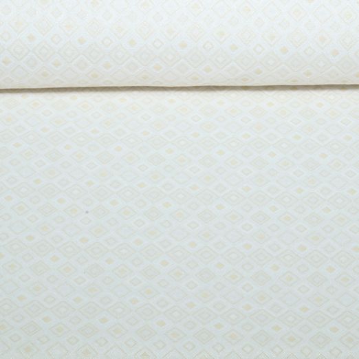 Outdoorstoff - Teflonbeschichtet Quadrate Ecru Beige