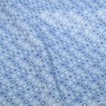 Outdoorstoff - Teflonbeschichtet Jacquard Quadrate Ecru Blau Outdoorstoff - Teflonbeschichtet Jacquard Quadrate Ecru Blau