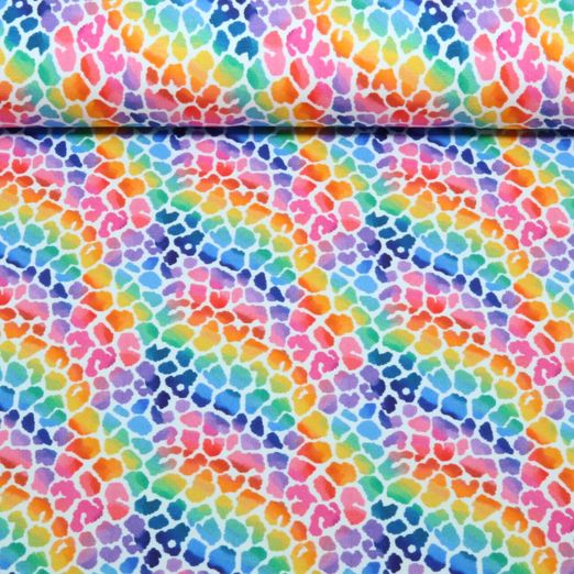 Jersey - Impression numérique Léopard Multicolore Jersey - Impression numérique Léopard Multicolore