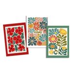 Panneau en toile - Fleurs multicolore Panneau en toile - Fleurs multicolore