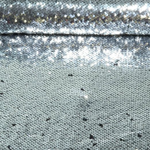 Wendepailletten - Silber Schwarz Querelastisch Wendepailletten - Silber Schwarz Querelastisch