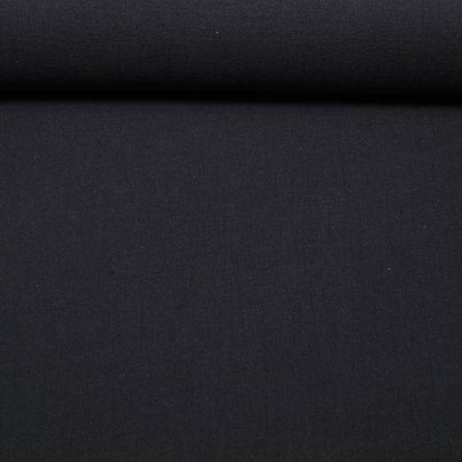 Gaze de coton - Tissu pour rideaux uni noir 280 cm Gaze de coton - Tissu pour rideaux uni noir 280 cm
