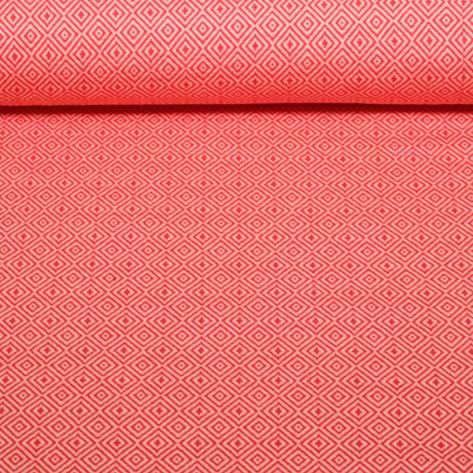Jersey jacquard bio - HHL Southern Ease Mosaic Knit 3D Rouge Jersey jacquard bio - HHL Southern Ease Mosaic Knit 3D Rouge