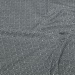 Økologisk jacquard-jersey – sort Økologisk jacquard-jersey – sort