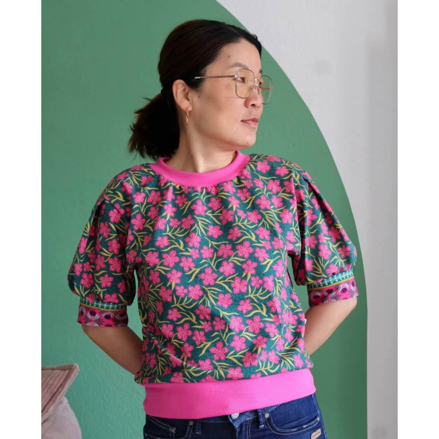 Bio Jersey - HHL Southern Ease Bloom Drift Grün-2 Bio Jersey - HHL Southern Ease Bloom Drift Grün-2