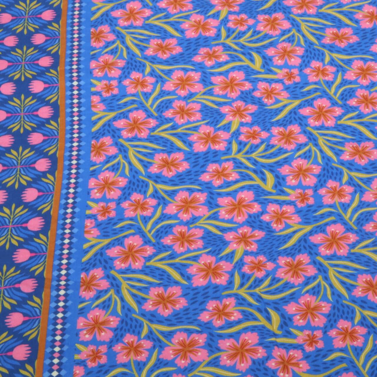 Bio Musselin Glatt - HHL Southern Ease Bloom Drift Royalblau-1 Bio Musselin Glatt - HHL Southern Ease Bloom Drift Royalblau-1
