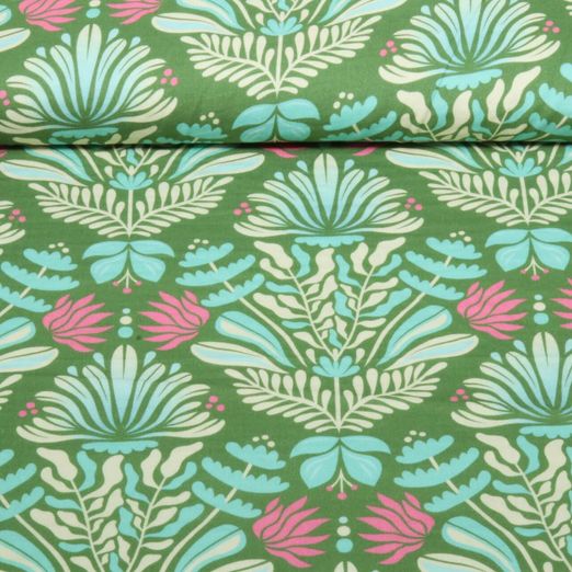 Bio Musselin Glatt - HHL Southern Ease Sunlit Botanica Grün Bio Musselin Glatt - HHL Southern Ease Sunlit Botanica Grün