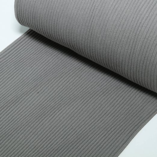 Strickbündchen - Heavy Uni Grau Strickbündchen - Heavy Uni Grau