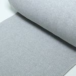 Strickbündchen - Heavy Uni Hellgrau Melange Strickbündchen - Heavy Uni Hellgrau Melange