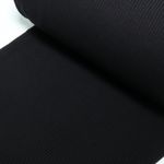 Strickbündchen - Heavy Uni Schwarz Strickbündchen - Heavy Uni Schwarz