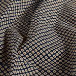 Baumwoll-Webware - Rauten Marineblau