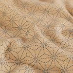 Baumwoll-Webware - Geometrie Beige Marineblau Baumwoll-Webware - Geometrie Beige Marineblau